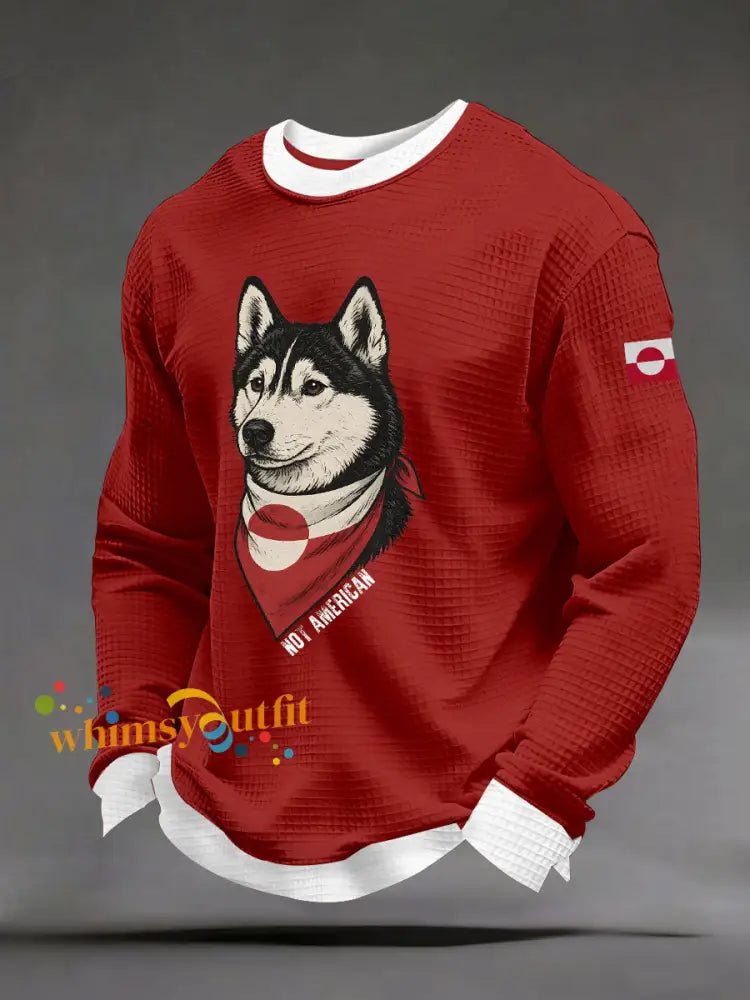 Men’s Greenland Long-Sleeve T-Shirt Red / S