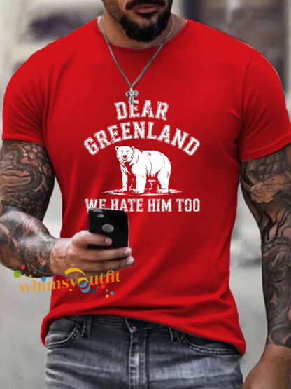 Men’s Greenland T-shirt Pure Red / S