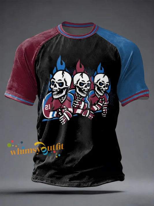 Men’s Ice Hockey Print Casual T-shirt As picture / S