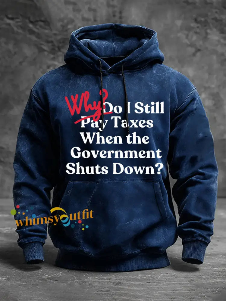 Men’s interesting hoodies Navy Blue / S