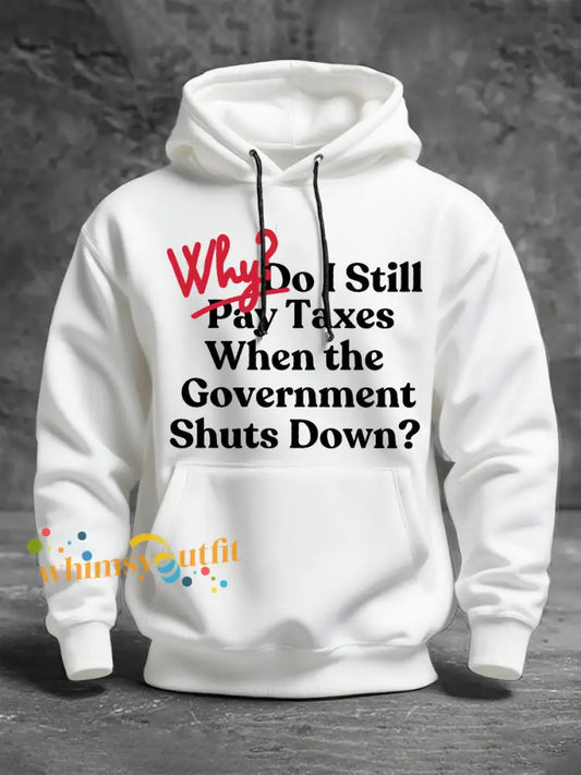 Men’s interesting hoodies White / S