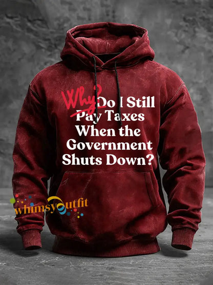 Men’s interesting hoodies Wine Red / S