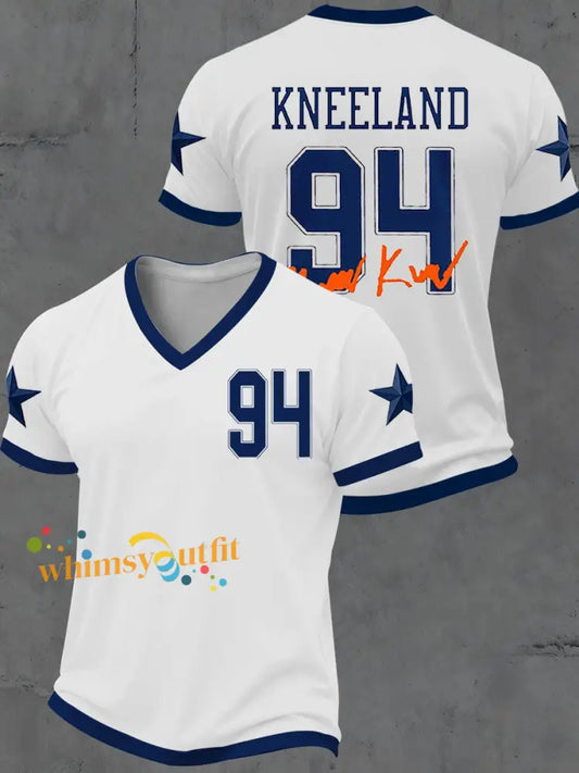 Men’s Kneeland 94 V-neck T-shirt White / S