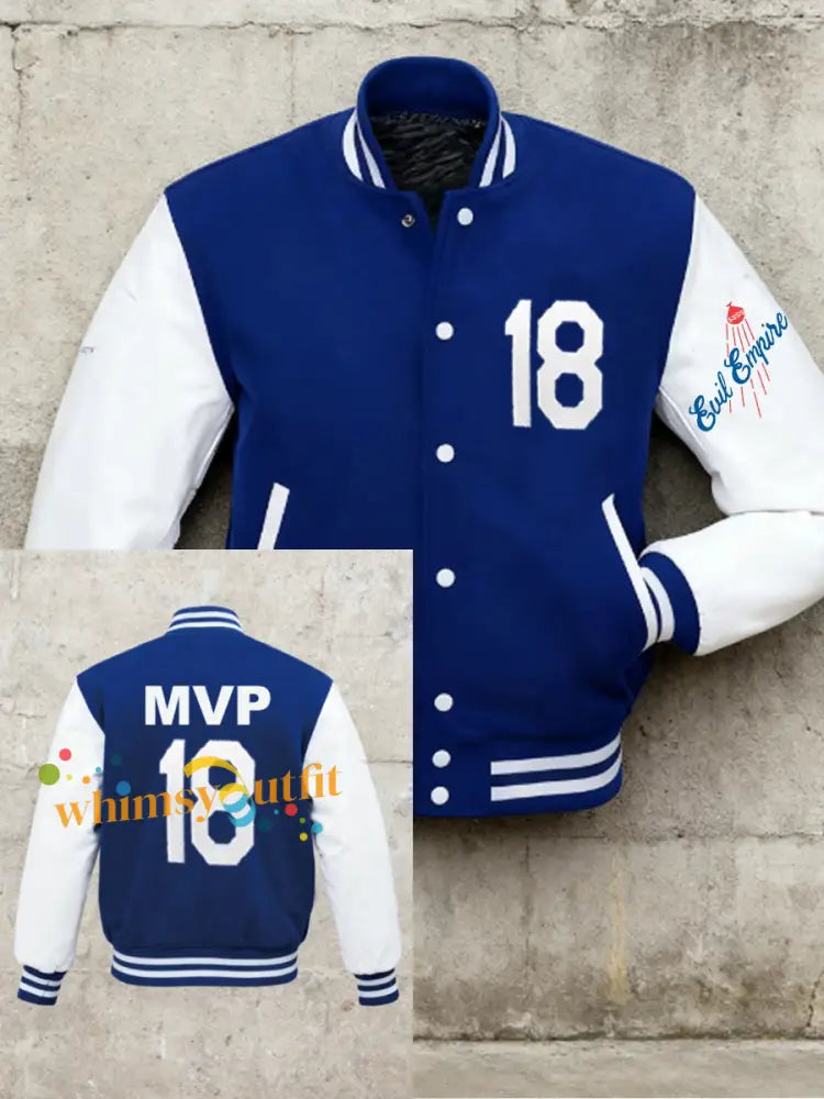 Men’s Los Angeles Dodgers Yohji Yamamoto MVP World Series Champion 2025 Reversible Baseball Jacket Blue / S