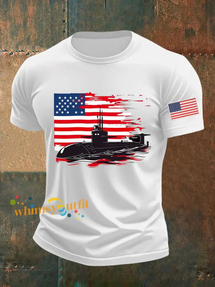 Men’s Navy 250th Anniversary Printed T-shirt White / S