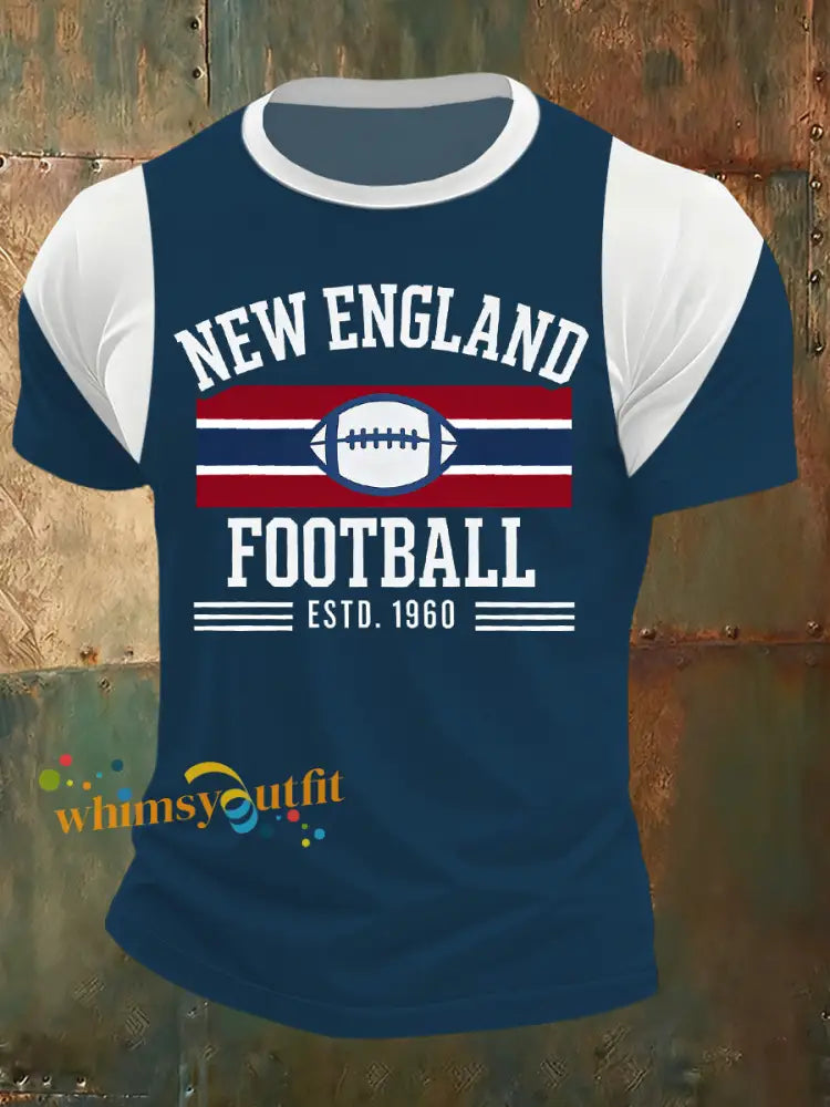 Men’s New England Patriots Art Print T-Shirt A / S
