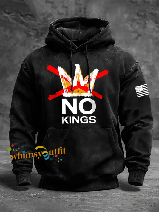 Men’s No Kings Hoodies Black / S