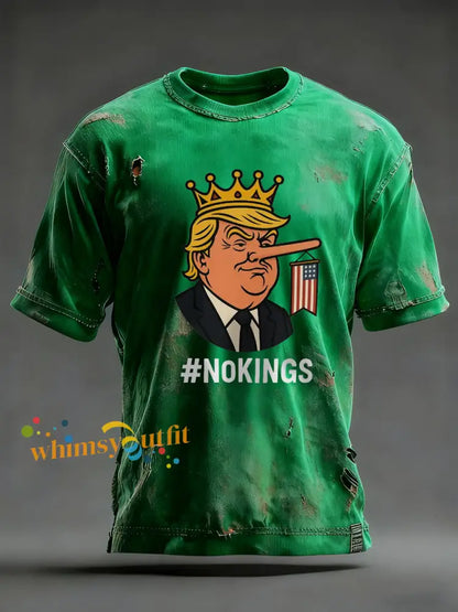 Men’s No Kings T-shirt Green / S