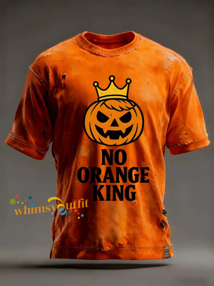 Men’s No Kings T-shirt Orange / S