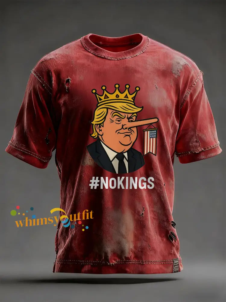 Men’s No Kings T-shirt Red / S