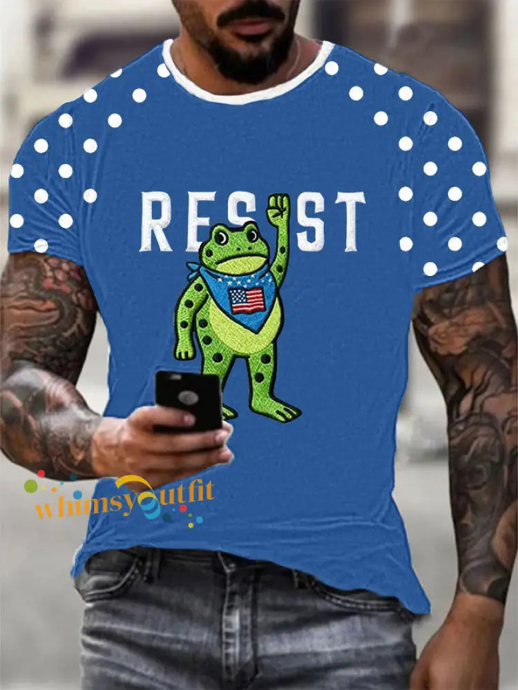 Men’s Portland Frog Resist Short Sleeve T-shirt Blue / S