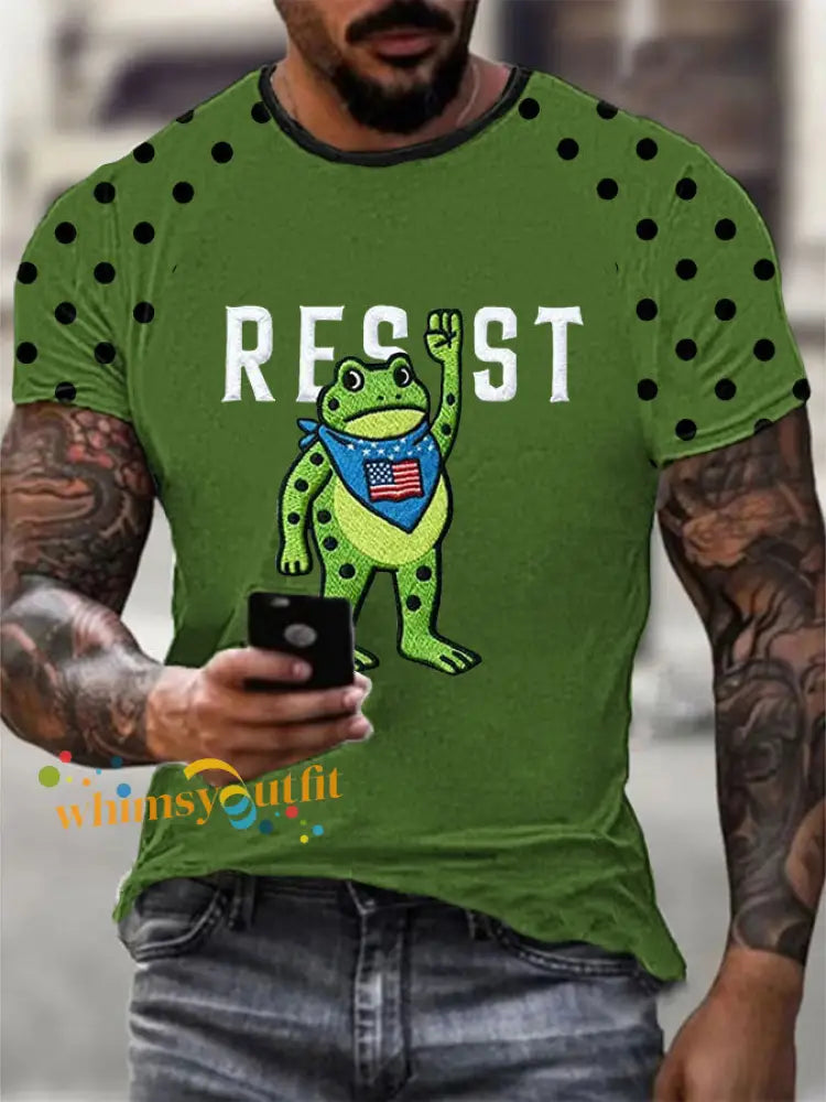 Men’s Portland Frog Resist Short Sleeve T-shirt Green / S