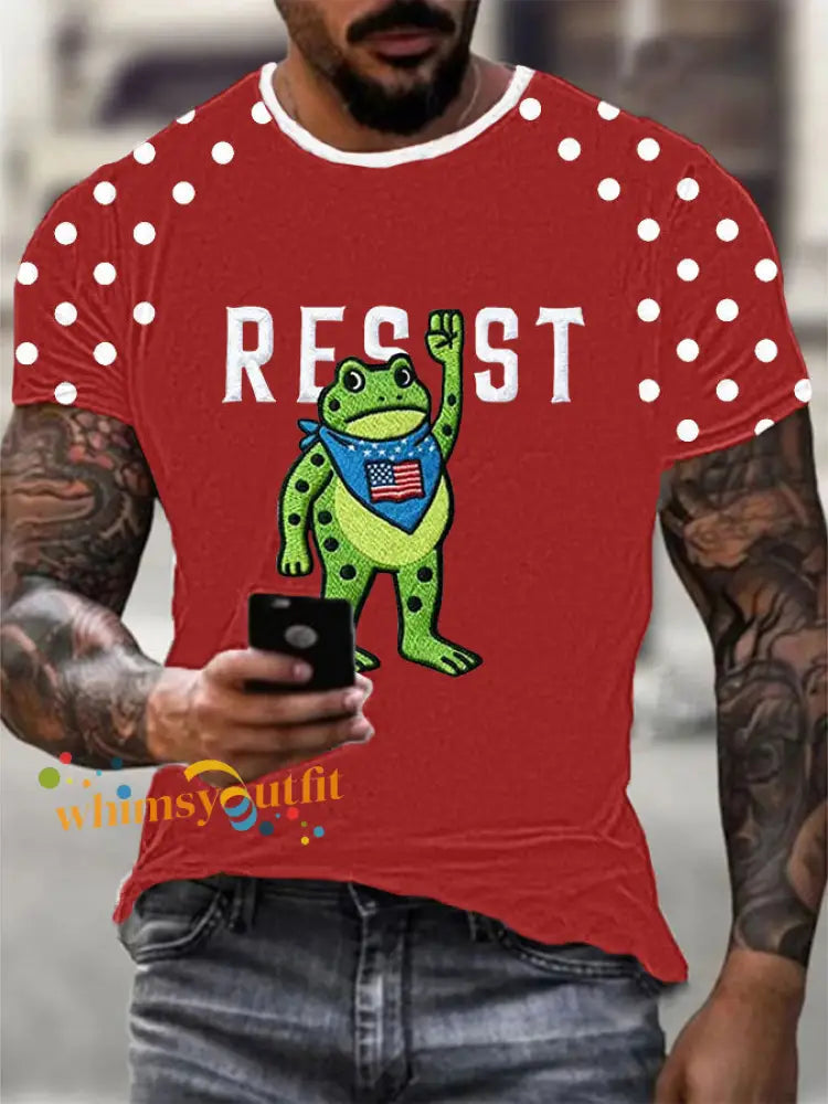 Men’s Portland Frog Resist Short Sleeve T-shirt Red / S