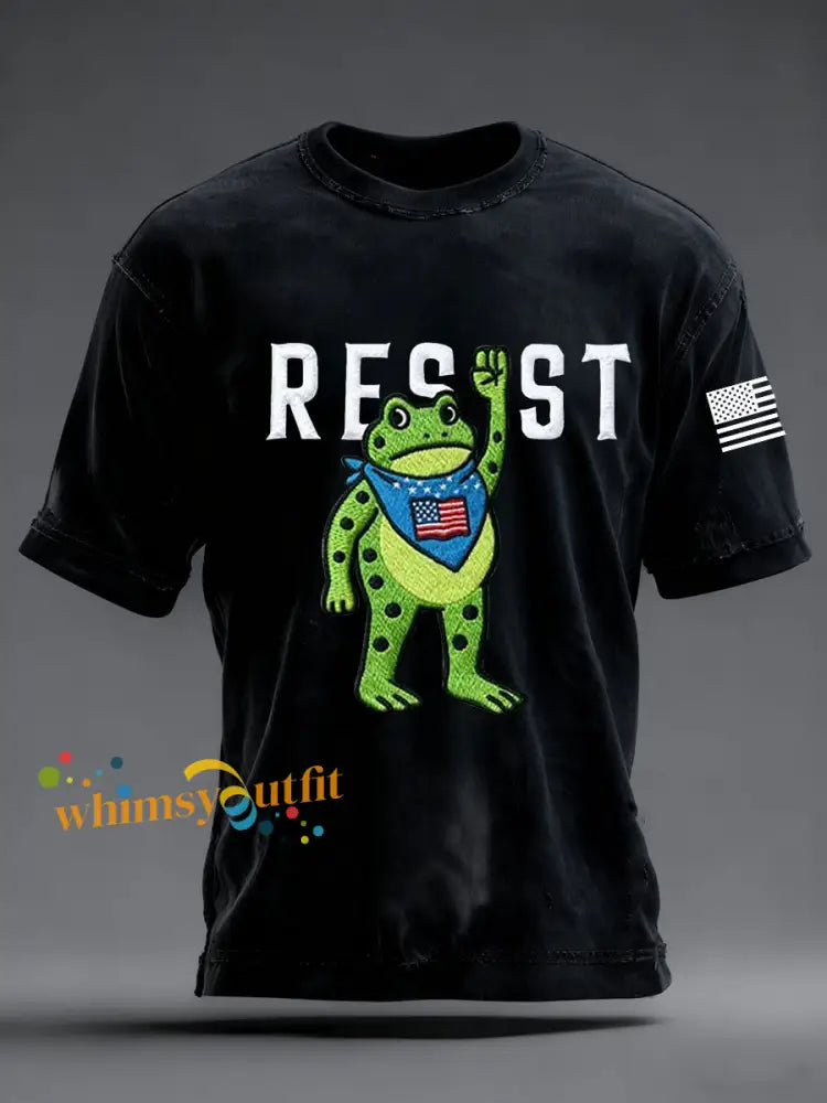 Men’s Portland Frog Resist Short-sleeved T-shirt Black / S