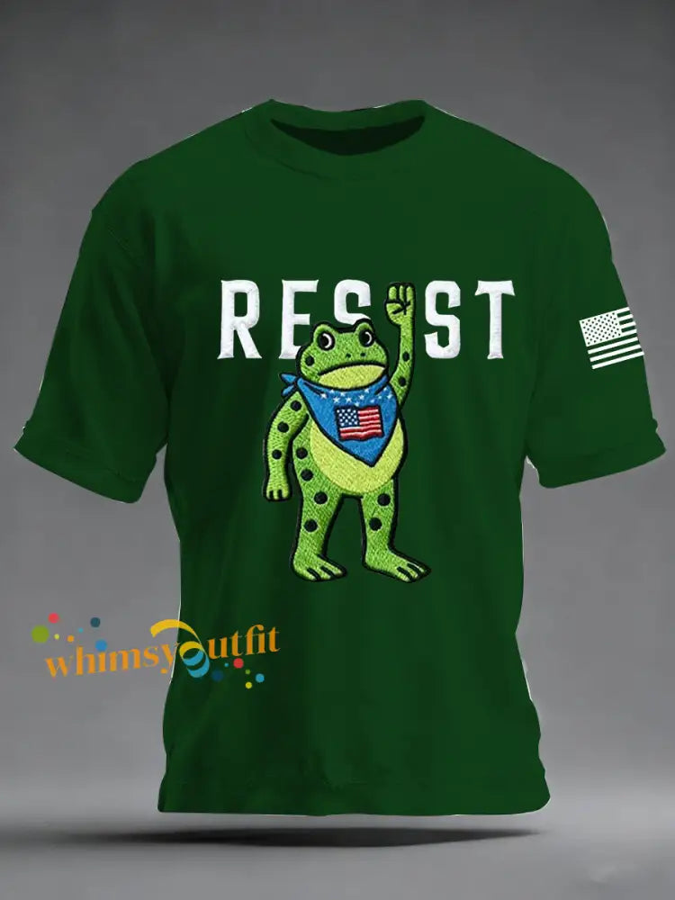 Men’s Portland Frog Resist Short-sleeved T-shirt Dark Green / S