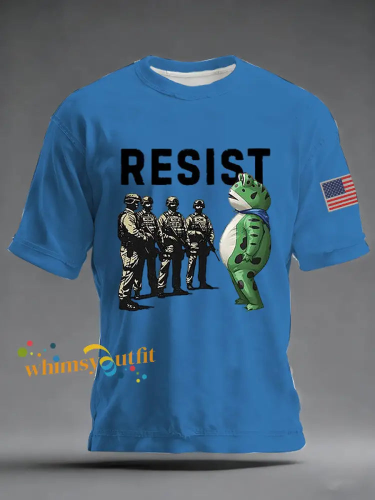 Men’s Portland Frog Resist Vintage T-Shirt Blue / S
