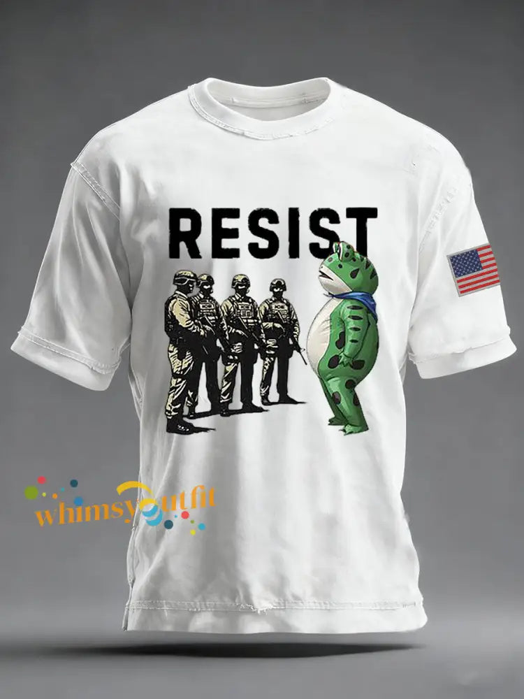 Men’s Portland Frog Resist Vintage T-Shirt White / S