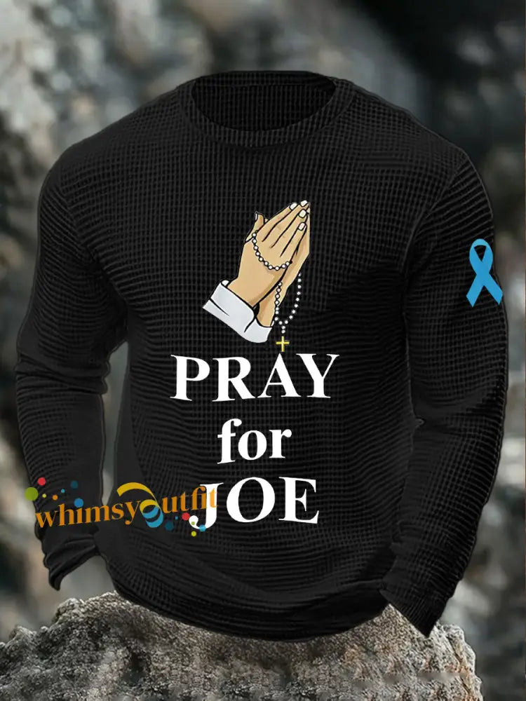Men’s Pray for Joe Prostate Cancer Tops Black / S