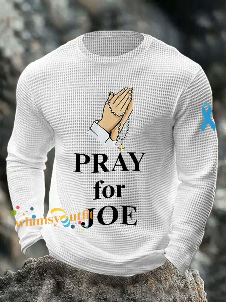 Men’s Pray for Joe Prostate Cancer Tops White / S