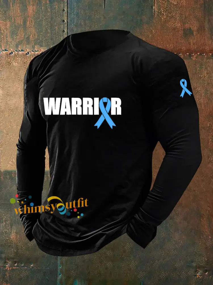 Men’s Prostate Cancer Awareness Print Casual T Shirt Black / S