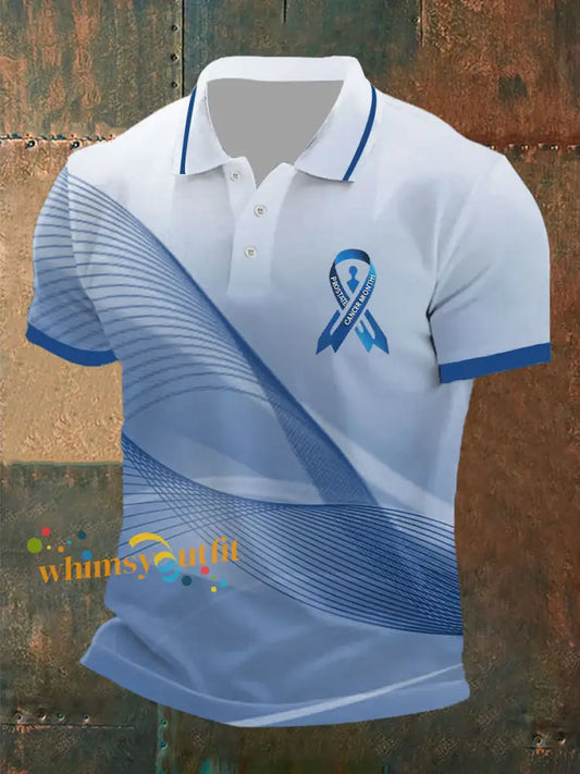 Men’s Prostate Cancer Awareness Print Casual Top Picture 1 / S