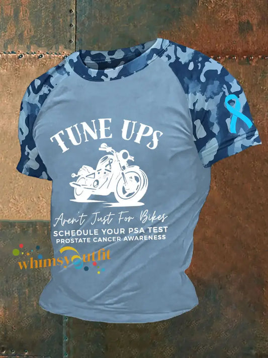 Men’s Prostate Cancer Awareness Print T Shirt Light Blue / S