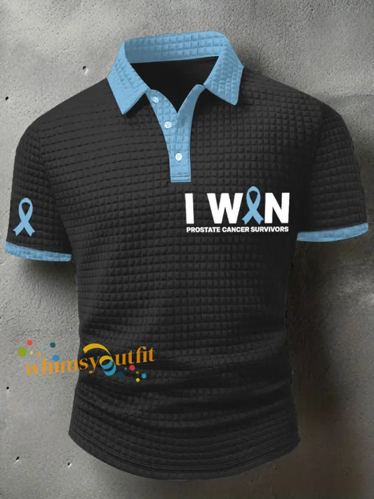 Men’s Prostate Cancer Awareness Print Waffle Top As picture / S