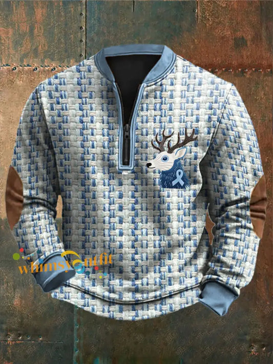 Men’s Prostate Cancer Awareness Sweatshirt Light Blue / S