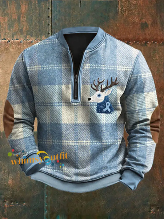 Men’s Prostate Cancer Awareness Sweatshirt Light Blue / S