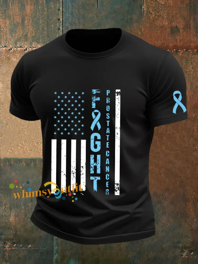 Men’s Prostate Cancer Awareness T Shirt Black / S
