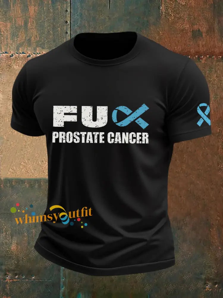 Men’s Prostate Cancer Awareness T Shirt Black / S