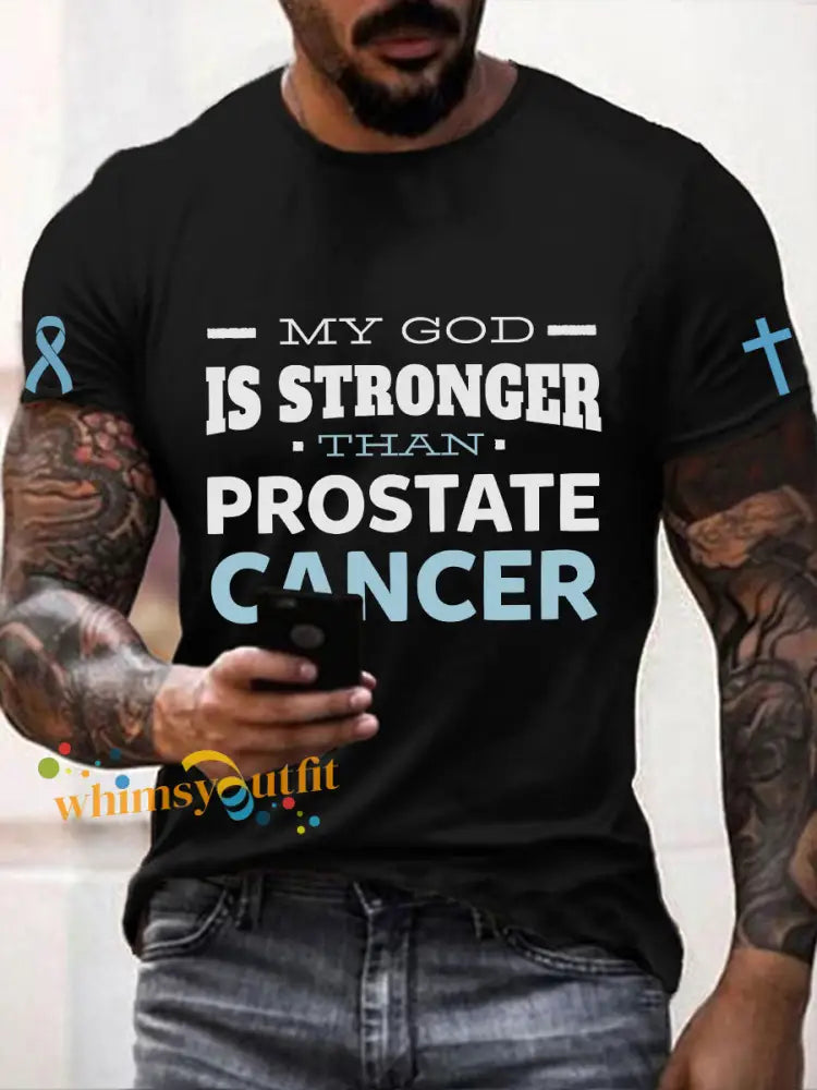 Men’s Prostate Cancer Awareness T Shirt Black / S