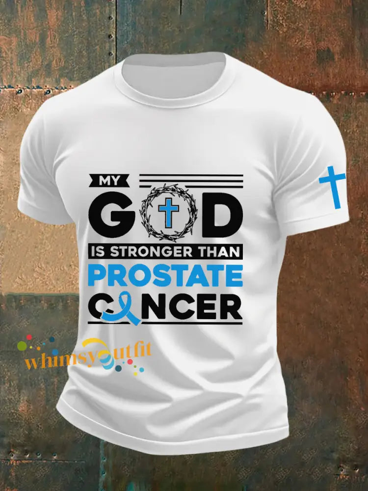 Men’s Prostate Cancer Awareness T Shirt White / S