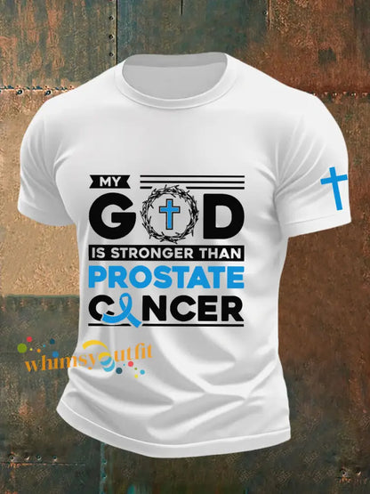 Men’s Prostate Cancer Awareness T Shirt White / S