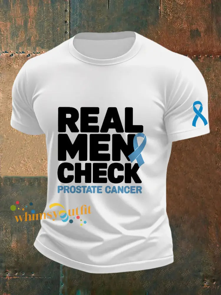 Men’s Prostate Cancer Awareness T Shirt White / S
