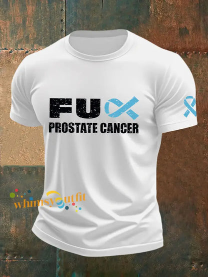 Men’s Prostate Cancer Awareness T Shirt White / S