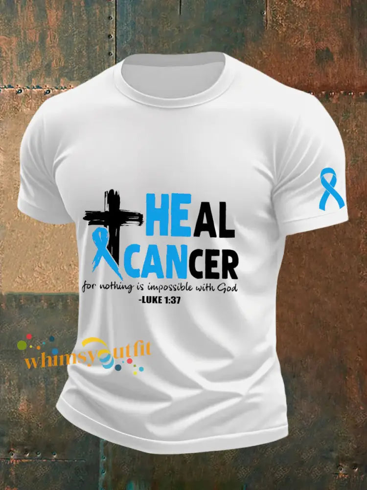 Men’s Prostate Cancer Awareness T Shirt White / S