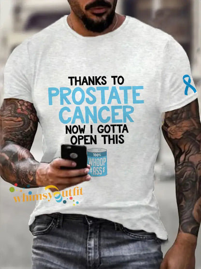 Men’s Prostate Cancer Awareness T Shirt White / S