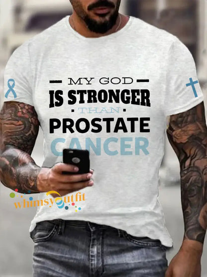 Men’s Prostate Cancer Awareness T Shirt White / S