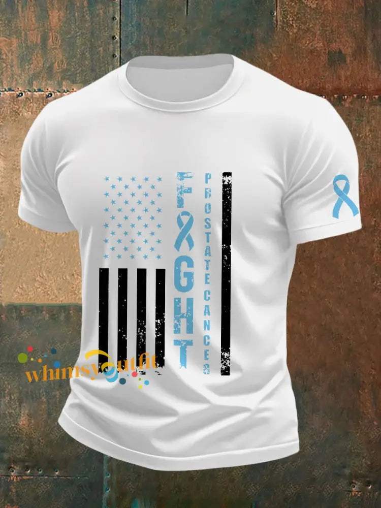 Men’s Prostate Cancer Awareness T Shirt White / S