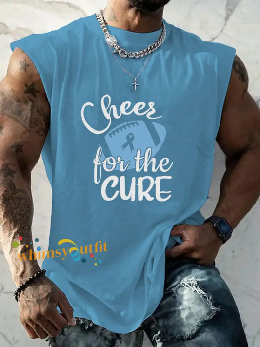 Men’s Prostate Cancer Awareness Vest Light Blue / S