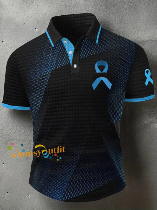 Men’s prostate cancer casual tops As picture / S