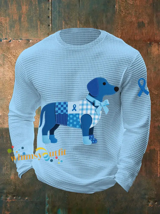Men’s Prostate Cancer Dachshund Tops Light Blue / S