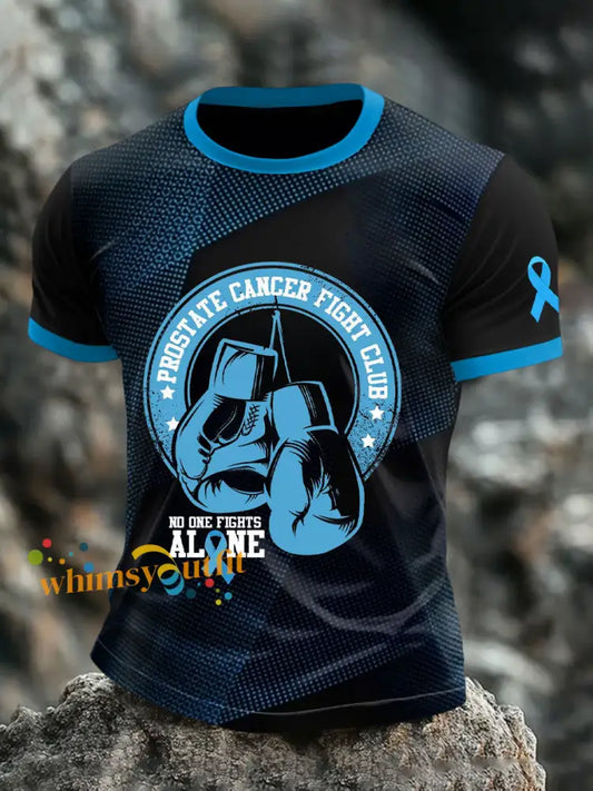 Men’s prostate cancer fight club T shirts As picture / S