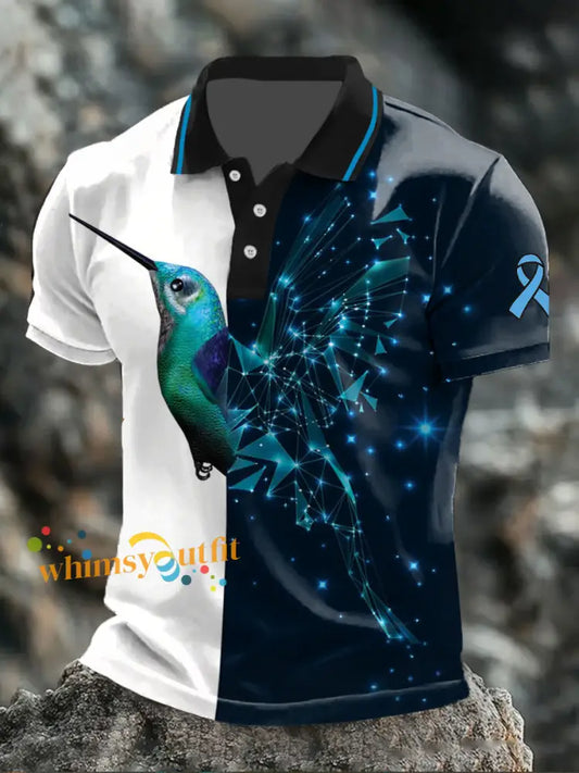 Men’s Prostate Cancer Hummingbird Tops As picture / S