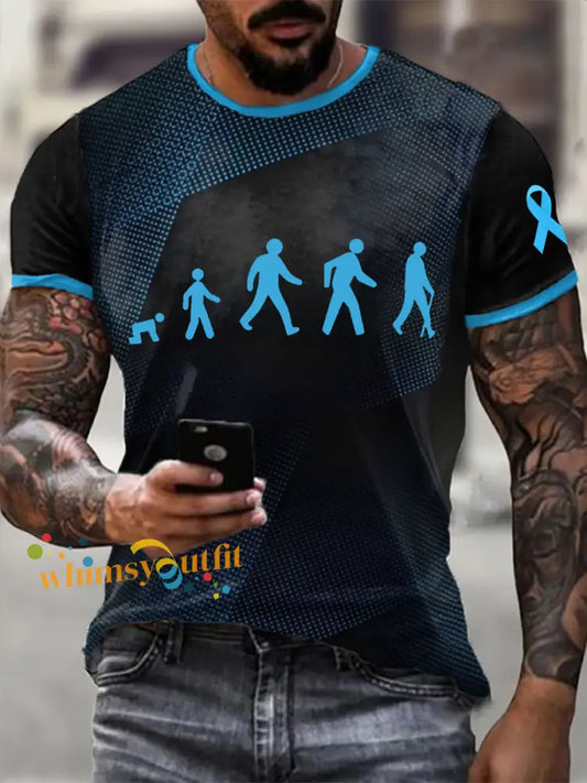Men’s prostate cancer is the evolution of the male symbol longevity t shirts As picture / S