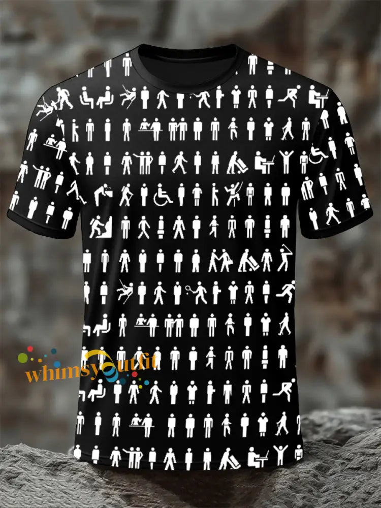 men’s prostate cancer male body figure t shirts Black / S