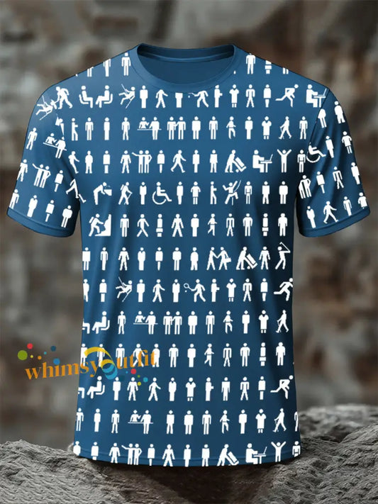 men’s prostate cancer male body figure t shirts Navy Blue / S