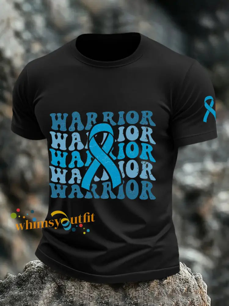 Men’s Prostate Cancer Warrior T Shirts Black / S