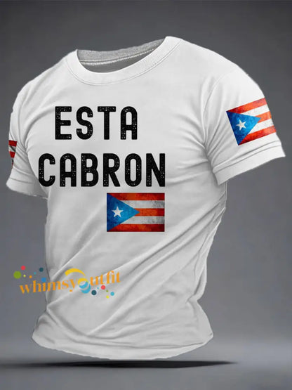 Men’s Puerto Rico Funny Printed Hoodie White / S